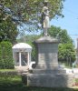 Halifax County Confederate Monument (veterans memorial in background)
